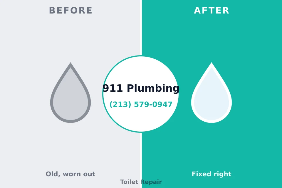 Before and after: plumbing repair Williamsville, IL
